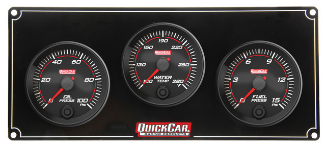 Redline 3 Gauge Panel OP/WT/FP