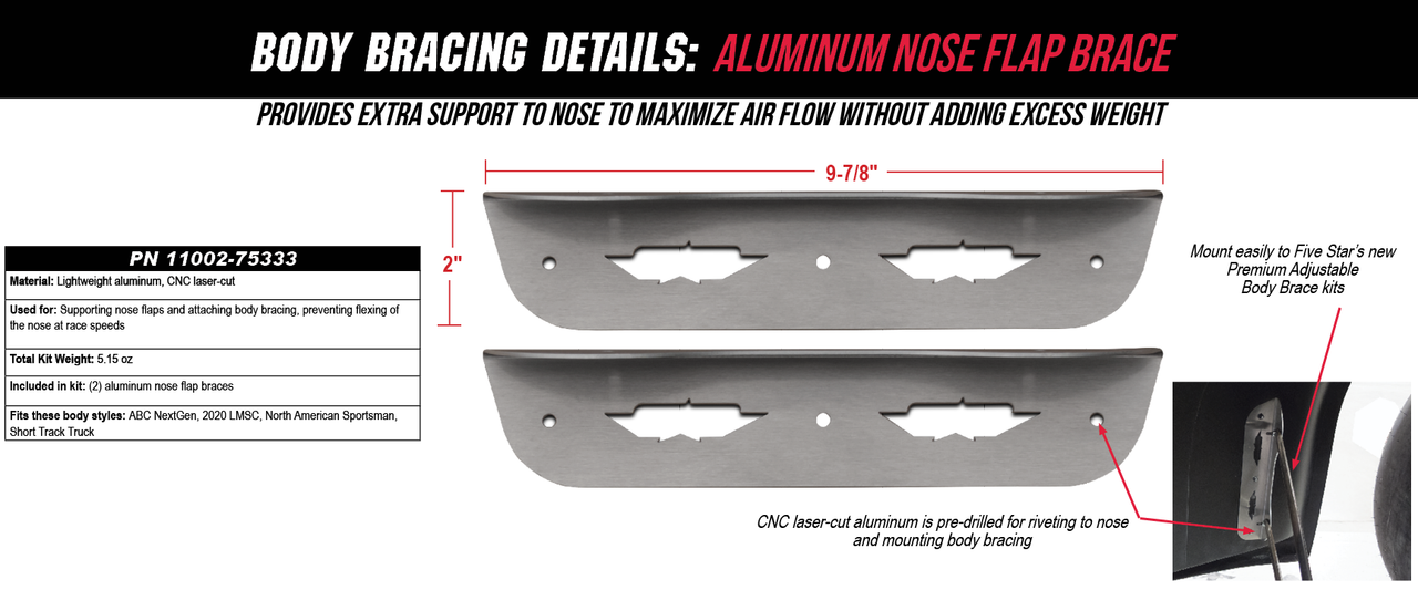 NOSE FLAP BRACES SHORT NOSE FLAP BRACES SHORT
