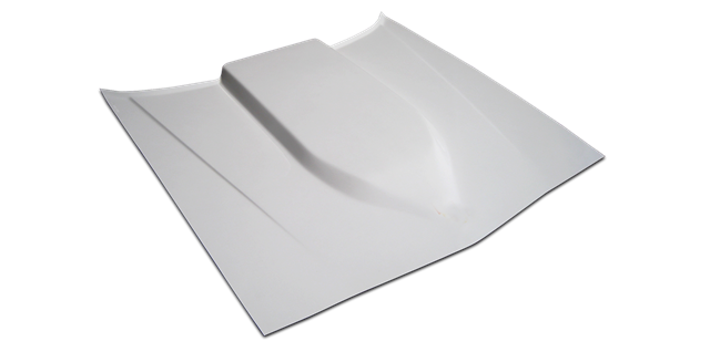 2-1/2" SCOOPED HOOD NON ABC BLACK