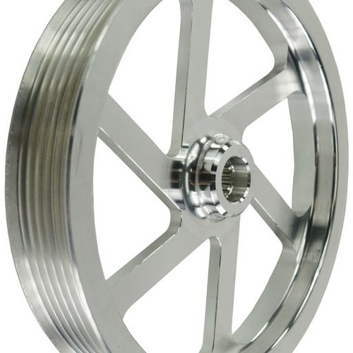 KRC Power Steering KRC 20017600-NP 6.0" ALUMINUM SERPENTINE PULLEY