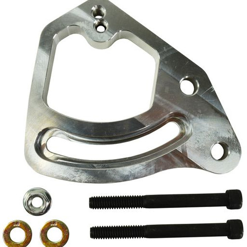 KRC Power Steering KRC 31416000-NP BLOCK MTG BRCKT ONLY, SB CHEVY (UNPLATED