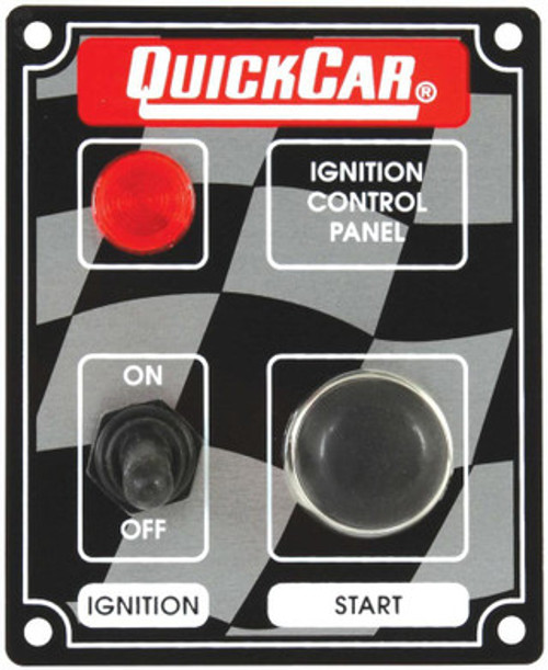 Ignition Panel – Ignition Switch Start Button & 1 Pilot Light Flag Ignition Panel – Ignition Switch Start Button & 1 Pilot Light Flag