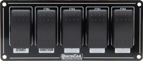 Ignition Panel Rocker Switch Panel Black Ignition Panel Rocker Switch Panel Black