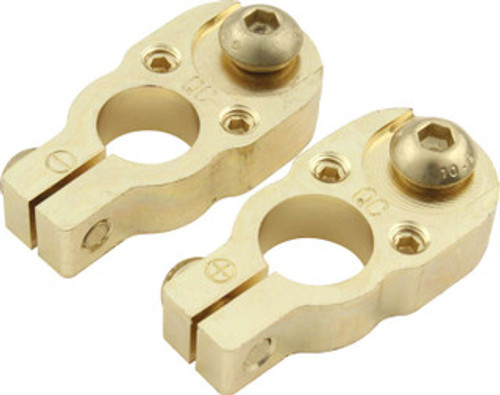 Battery Terminals Top-Mount Gold Plated Brass (pair) Battery Terminals Top-Mount Gold Plated Brass (pair)