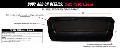 COWL AIR DEFLECTOR COWL AIR DEFLECTOR