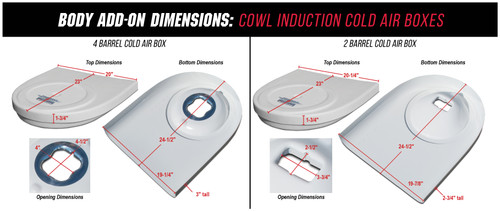 4 BARREL COLD AIR BOX 4 BARREL COLD AIR BOX