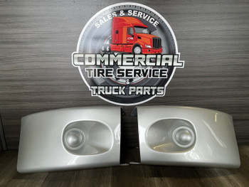 Freightliner M2 PLASTIC Gray Corners Bumper (PAIR)