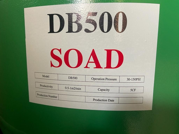 Dustless Blaster DB500 - Green machine dustless blasting - Soad Brand