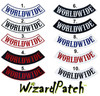 WORLDWIDE BOTTOM ROCKER PATCH FULL SIZE IN IFC RAILROAD FONT. Available in 10 different color types