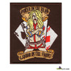 POKER IN THE REAR LIQUOR IN THE FRONT FUNNY EMBROIDERED PATCH 3.5" WIDE