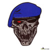 100% FULLY EMBROIDERED SOLDIER ELITE SILENT DEATH WITH BLUE BERET FULLY EMBROIDERED PATCH FROM WIZARD PATCH 