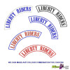 LIBERTY RIDERS WIZARD PATCH EMBROIDERED MOTORCYCLE PATCH SET YOUR CHOICE