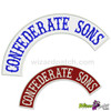 CONFEDERATE SONS TOP ROCKER ANY COLOUR!