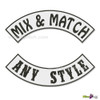TOP AND BOTTOM ROCKERS, MAKE YOUR OWN PATCHES, CHOOSE YOUR OWN PATCH SET! MAKE YOUR OWN MC CUT.