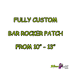 custom made embroidered patches your design and choice BAR ROCKERS WIZARD PATCH