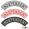 INDEPENDENT EMBROIDERED BIKER ROCKER PATCH HIGH QUALITY STITCHING BIKER BONES LETTERING