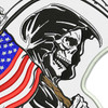 PATRIOTIC REAPER LARGE EMBROIDERED BACK PATCH