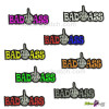 BAD ASS FINGER 10 INCH WIDE wizard embroidered patch best quality MANY COLOURS