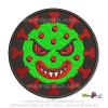 COVID-19 GREEN MONSTER VIRUS CELL EMBROIDERED DISC PATCH LOGO BADGE CORONAVIRUS MEANY