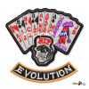 OPTIONAL HARLEY DAVIDSON AND THE MARLBORO MAN JOKER DEAD MANS HAND EVOLUTION SET BADGE EMBROIDERED BIKER HDMM MOVIE PATCH ORIGINAL