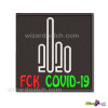 FUCK COVID 19 VIRUS 2020 EMBROIDERED BADGE FUNNY PATCH LOGO PANDEMIC VEST JACKET EMBROIDERY
