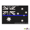 australia tbl flag badge embroidered patch thin blue line tbl law enforcement police policing solidarity support officers australian flags