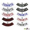 toronto lower rocker embroidered badge biker patch 13 inch wide available in 10 color types north america country