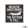 EMBROIDERED TOP GUN NEGATIVE GHOST RIDER PATTERN IS FULL EMBROIDERY IRON ON SEW BADGE PATCH MAVERICK FLYBY USN USAF SQUARE
