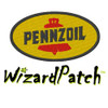 PENZOIL BRAND LOGO OVAL Patch 3.5 inch WIDE