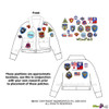 TOP GUN MOVIE COMPLETE FULL 19 PIECE ORIGINAL SET OF G1 FLIGHT JACKET EMBROIDERED PATCHES.
