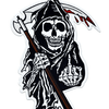 ANARCHY REAPER LARGE BACK PATCH, ANARCHY REAPERS DESIGNED BY WIZARD PATCH
