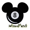 8 BALL MICKEY MOUSE PATCH