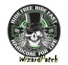 RIDE FREE RIDE FAST HARDCORE BIKER LARGE 4inch DISC PATCH