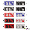 FTW FUCK THE WORLD FOREVER TWO WHEELS EMBROIDERED SEW OR IRON ON BADGE BIKER VEST MOTORCYCLE PATCH AVAILABLE IN 10 COLOR TYPES FOR YOU TO CHOOSE