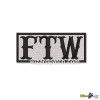 FTW EMBROIDERED BADGE FUCK THE WORLD FOREVER TWO WHEELS IRON OR SEW ON PATCH FOR BIKER VEST AND JACKET COLOR TYPE 2