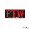 FTW EMBROIDERED BADGE FUCK THE WORLD FOREVER TWO WHEELS IRON OR SEW ON PATCH FOR BIKER VEST AND JACKET COLOR TYPE 4