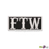 FTW EMBROIDERED BADGE FUCK THE WORLD FOREVER TWO WHEELS IRON OR SEW ON PATCH FOR BIKER VEST AND JACKET COLOR TYPE 6