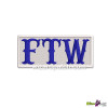 FTW EMBROIDERED BADGE FUCK THE WORLD FOREVER TWO WHEELS IRON OR SEW ON PATCH FOR BIKER VEST AND JACKET COLOR TYPE 8
