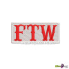 FTW EMBROIDERED BADGE FUCK THE WORLD FOREVER TWO WHEELS IRON OR SEW ON PATCH FOR BIKER VEST AND JACKET COLOR TYPE 9