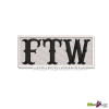 FTW EMBROIDERED BADGE FUCK THE WORLD FOREVER TWO WHEELS IRON OR SEW ON PATCH FOR BIKER VEST AND JACKET COLOR TYPE 10