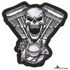 SKULLED V-TWIN AMERICAN SEW ON PATCH