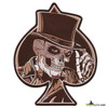 ace skull in top hat detailed embroidered patch