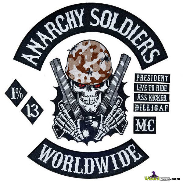 GREEN DEATH© ANARCHY SOLDIERS™ OUTLAW 10PC SET - Wizard Patch