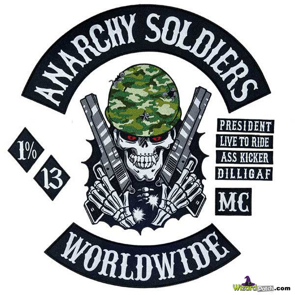 GREEN DEATH© ANARCHY SOLDIERS™ OUTLAW 10PC SET - Wizard Patch