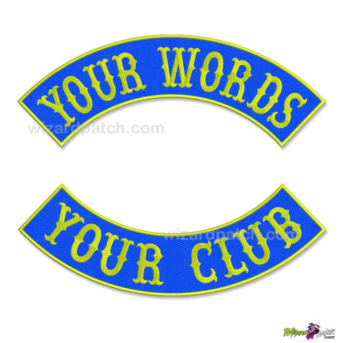 TOP AND BOTTOM ROCKERS, MAKE YOUR OWN PATCHES, CHOOSE YOUR OWN PATCH SET! MAKE YOUR OWN MC CUT. TOP AND BOTTOM ROCKERS, MAKE YOUR OWN PATCHES, CHOOSE YOUR OWN PATCH SET! MAKE YOUR OWN MC CUT.