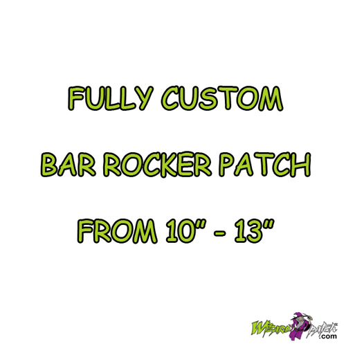 custom made embroidered patches your design and choice BAR ROCKERS WIZARD PATCH custom made embroidered patches your design and choice BAR ROCKERS WIZARD PATCH