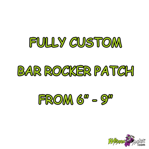 custom made embroidered patches your design and choice BAR ROCKERS WIZARD PATCH custom made embroidered patches your design and choice BAR ROCKERS WIZARD PATCH