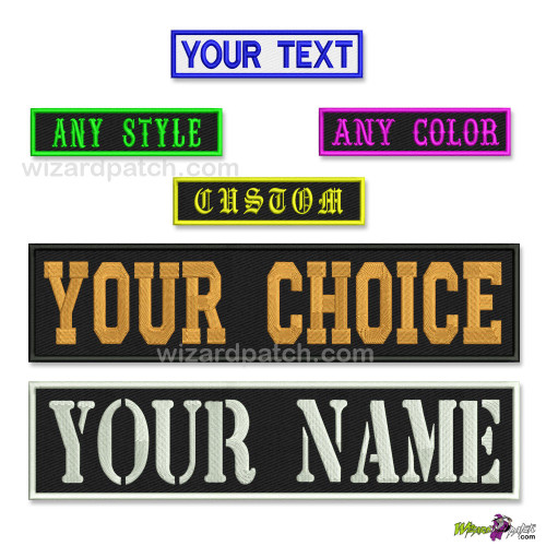 custom made embroidered patches your design and choice BAR ROCKERS WIZARD PATCH custom made embroidered patches your design and choice BAR ROCKERS WIZARD PATCH