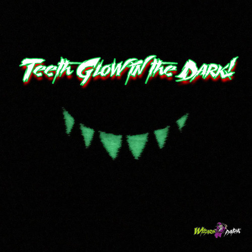 TEETH COVID 19 GLOW IN THE DARK EMBROIDERED VIRUS MONSTER BADGE PATCH TEETH COVID 19 GLOW IN THE DARK EMBROIDERED VIRUS MONSTER BADGE PATCH