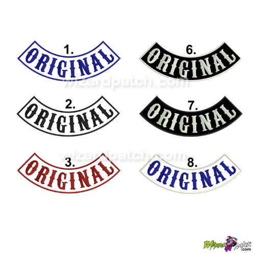 SAMCRO SIDE SWEEPER ROCKER. LARGE EMBROIDERED SIDE PATCH